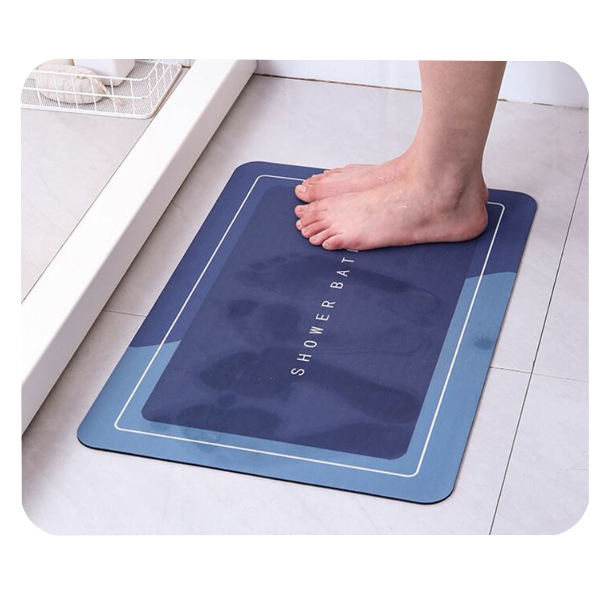 Vista 3 de Tapete Antideslizante 60cm*40cm - Colores: Azul